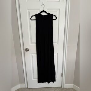 Quince Black Sleeveless Maxi Dress Bodycon Minimal Capsule Basic Size S